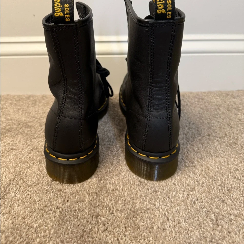 Dr. Martens Black Leather Lace-Up Boots - Picture 5 of 7